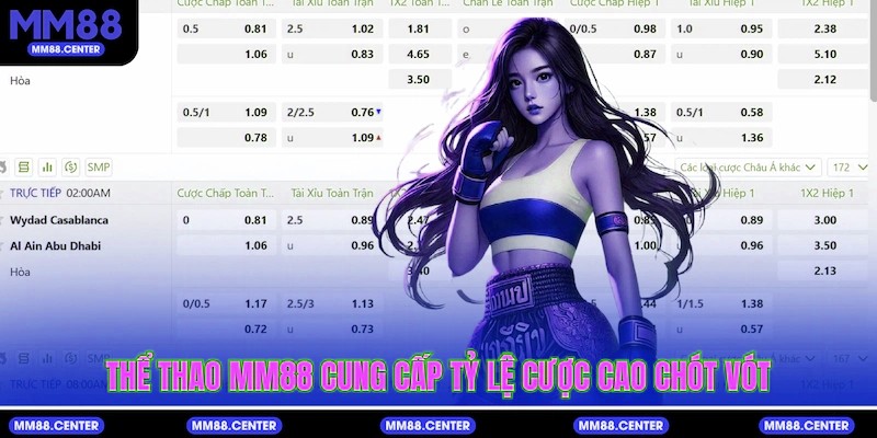 Thể Thao mvp999 cung cấp tỷ lệ cược cao chót vót